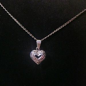 Heart Shaped Silver Pendant